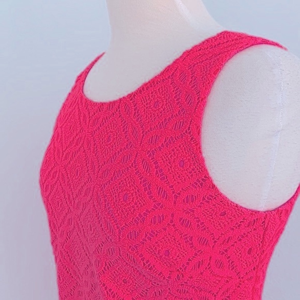 Lilly Pulitzer Callie Trellis Knit Lace Shift Dress - Picture 8 of 16